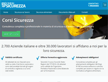 Tablet Screenshot of corsisicurezza.it